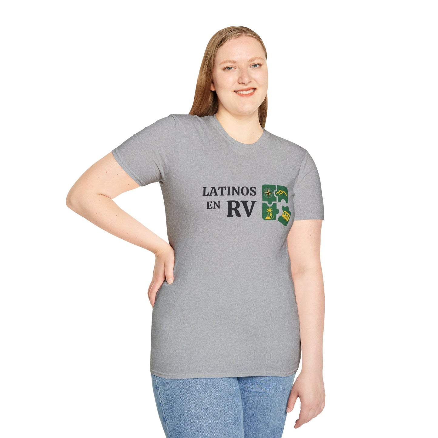 Latinos en RV....... Unisex Softstyle T-Shirt