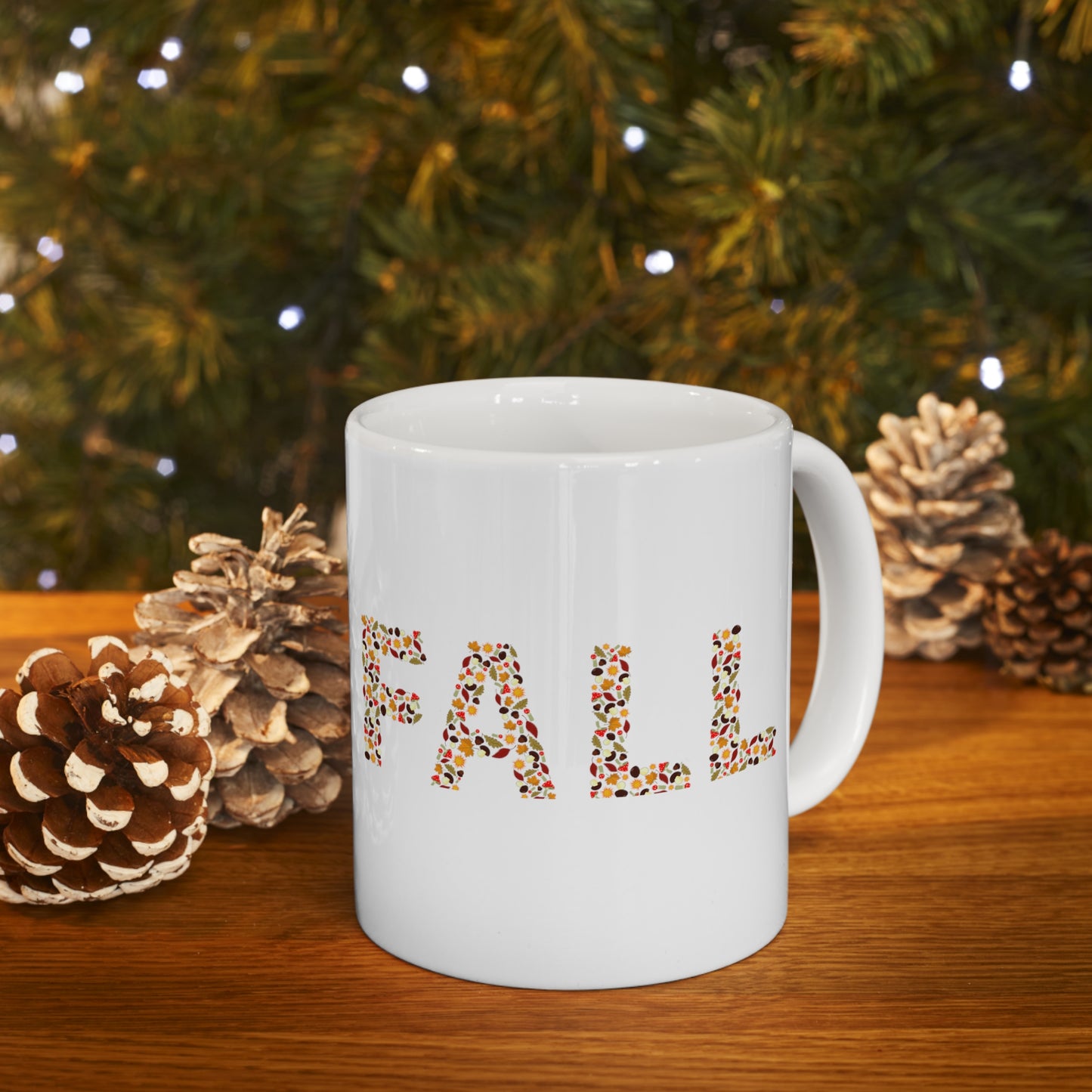 FALL Coffee Mug, Welcome Fall, Ceramic Mug 11oz