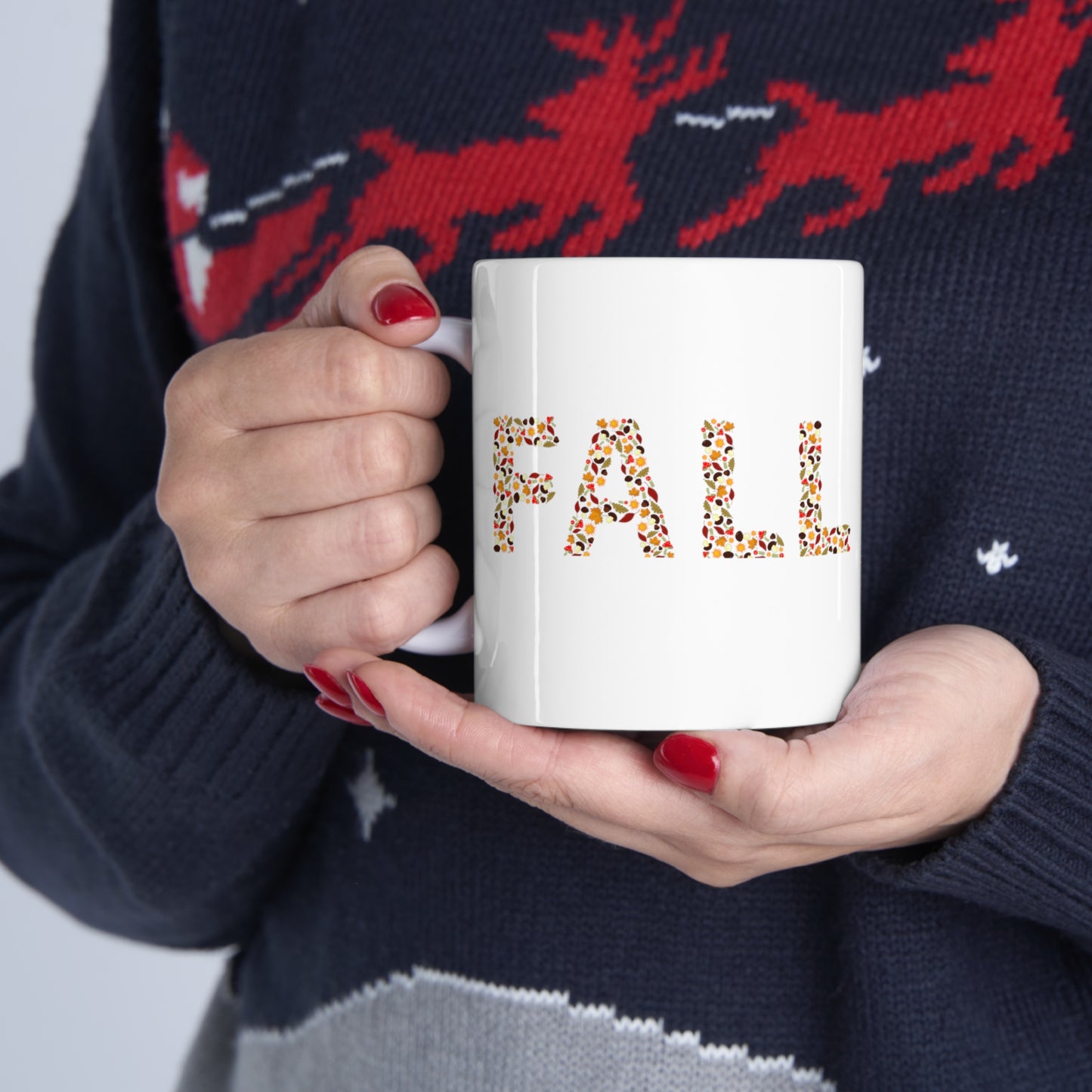 FALL Coffee Mug, Welcome Fall, Ceramic Mug 11oz