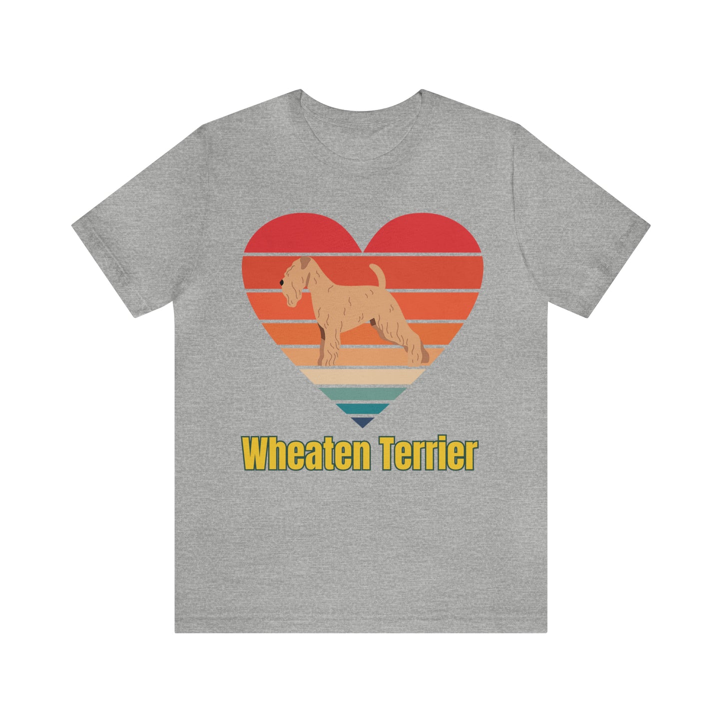 Wheaten Terrier Sunset Retro, Wheaten Lovers, Wheaten Terrier dog T-Shirt, Soft Coaten Wheaten Terrier Shirt, Love My Wheaten Terrier