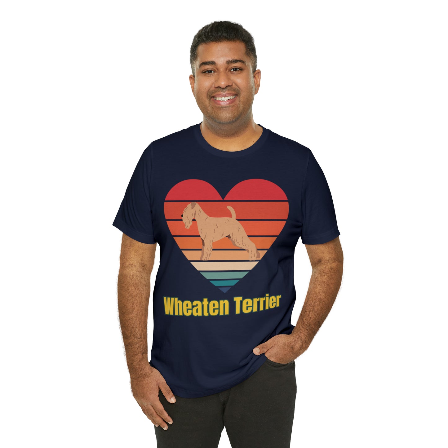 Wheaten Terrier Sunset Retro, Wheaten Lovers, Wheaten Terrier dog T-Shirt, Soft Coaten Wheaten Terrier Shirt, Love My Wheaten Terrier