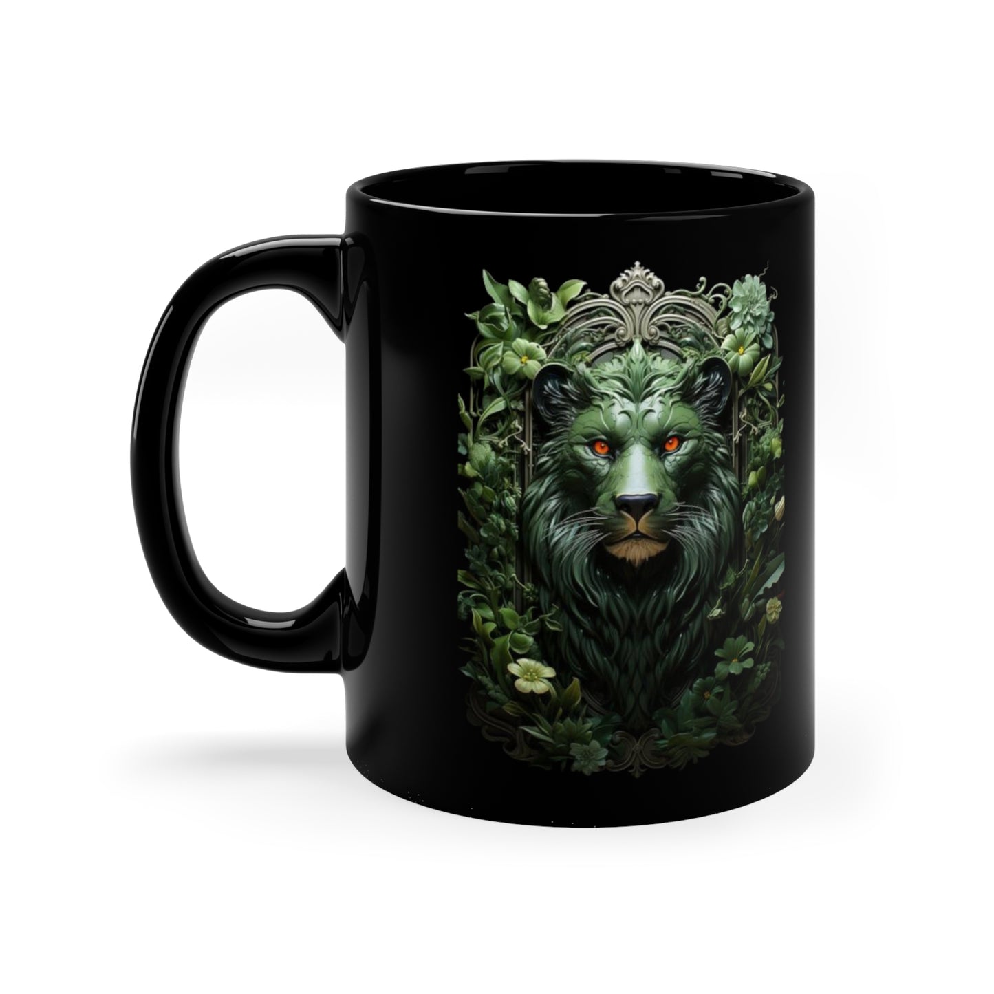 Lion Majestic King, 11oz Black Mug