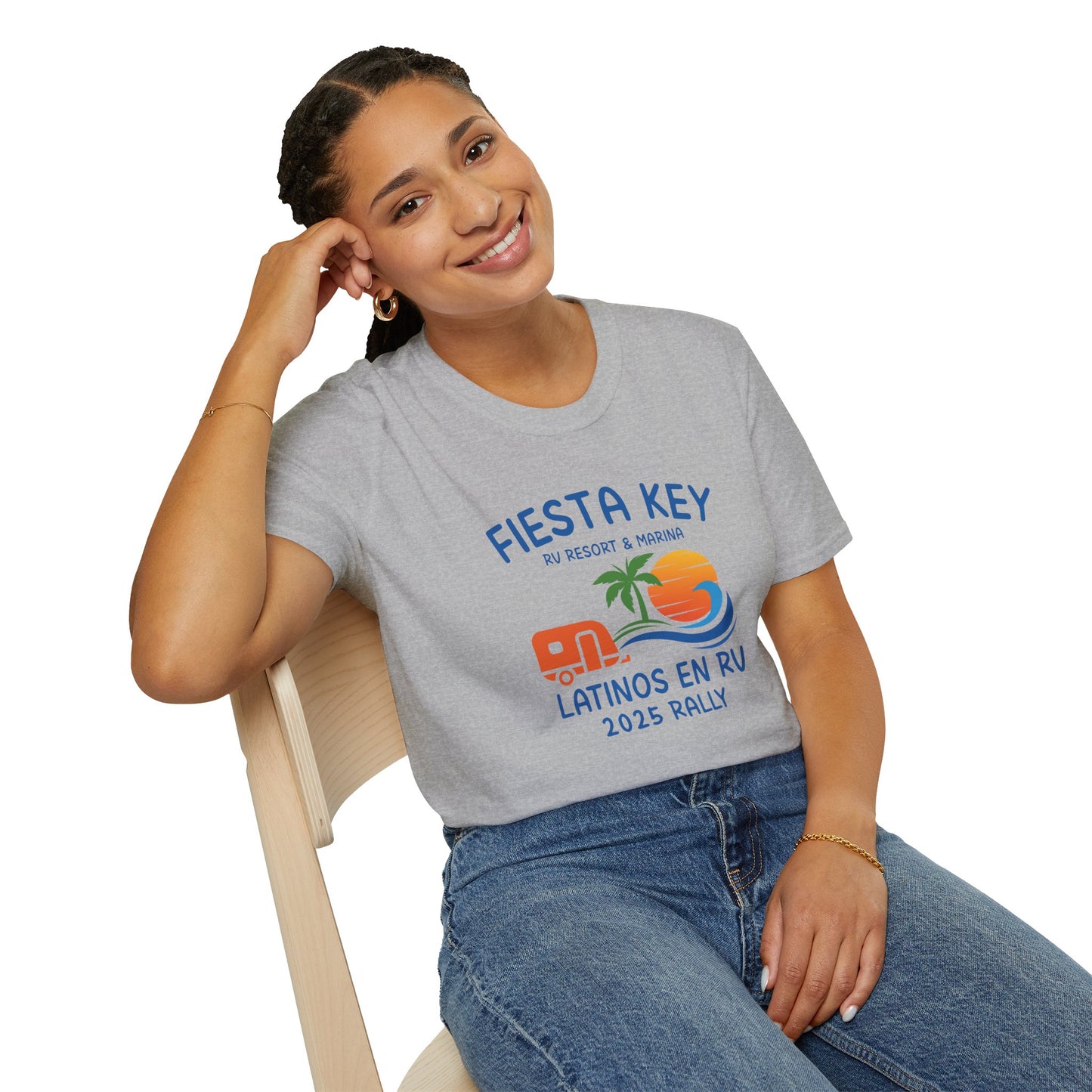 Fiesta Key Latinos en RV Rally 2025 Trailer / T-Shirt Unisex