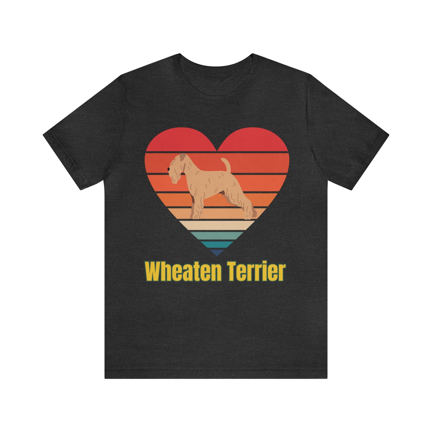 Wheaten Terrier Sunset Retro, Wheaten Lovers, Wheaten Terrier dog T-Shirt, Soft Coaten Wheaten Terrier Shirt, Love My Wheaten Terrier