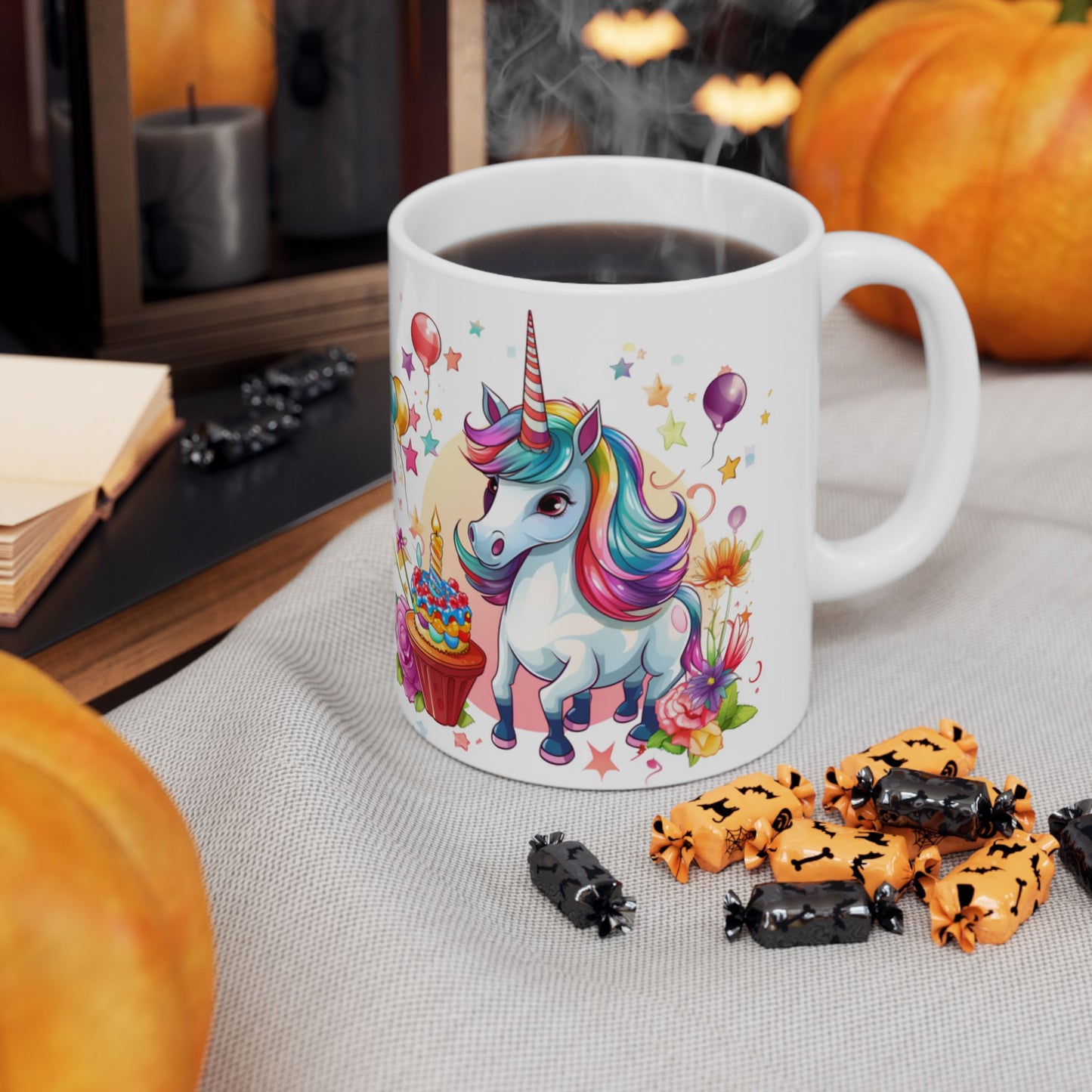 Unicorn Birthday Coffee Mug, Ceramic Mug 11oz