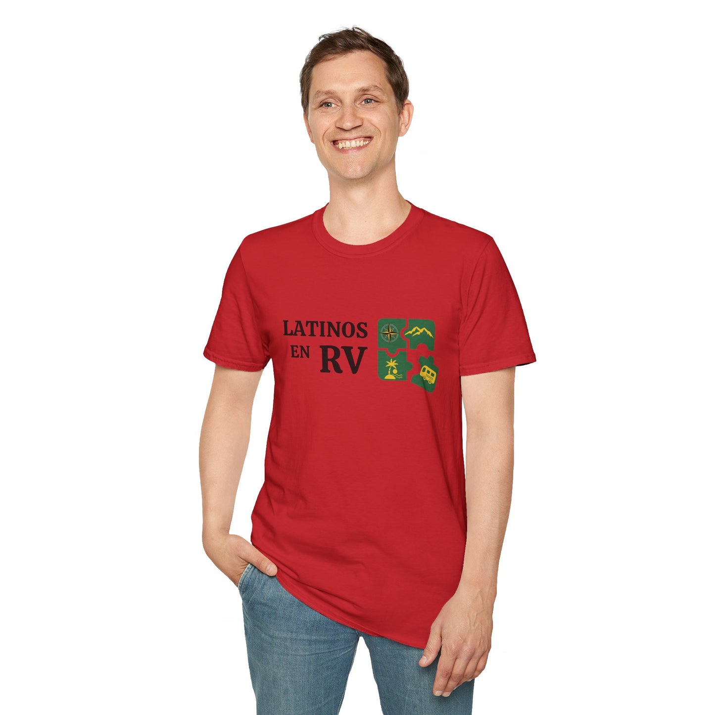 Latinos en RV....... Unisex Softstyle T-Shirt