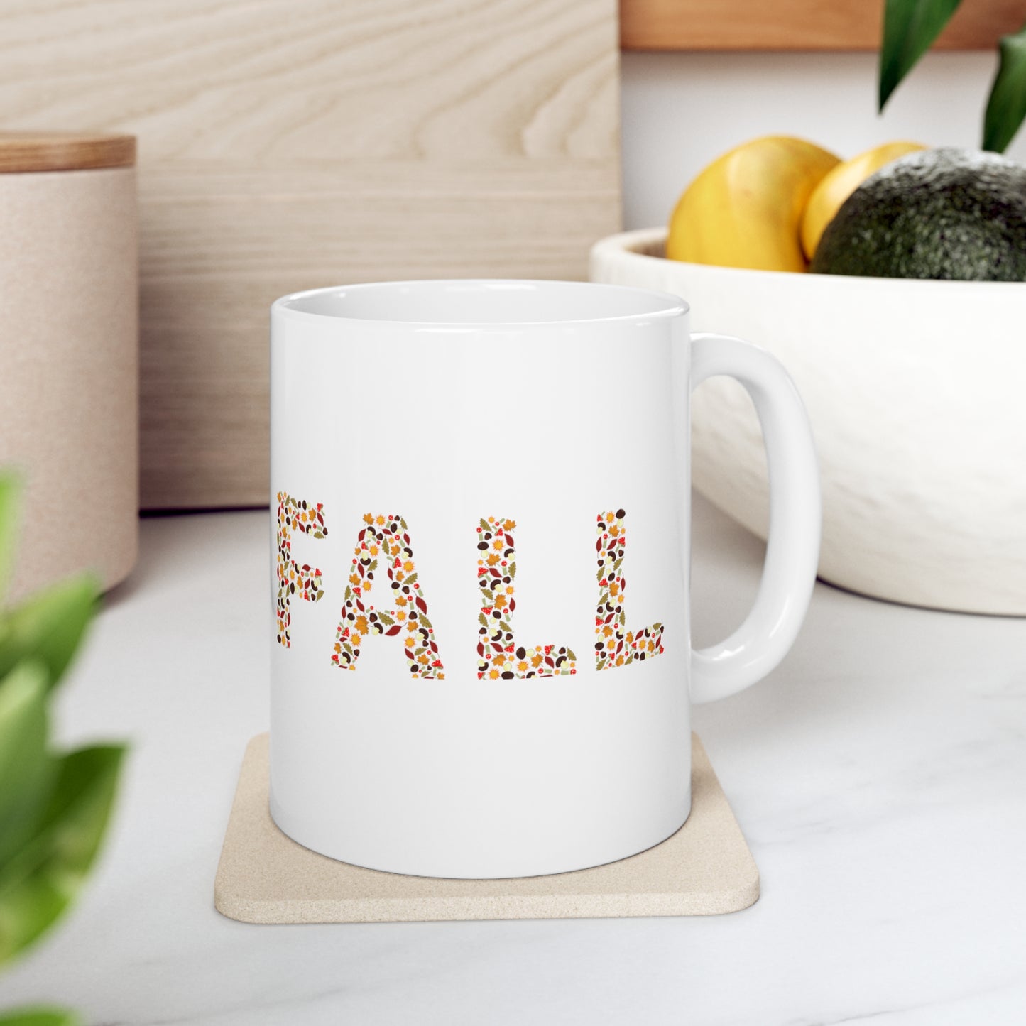 FALL Coffee Mug, Welcome Fall, Ceramic Mug 11oz