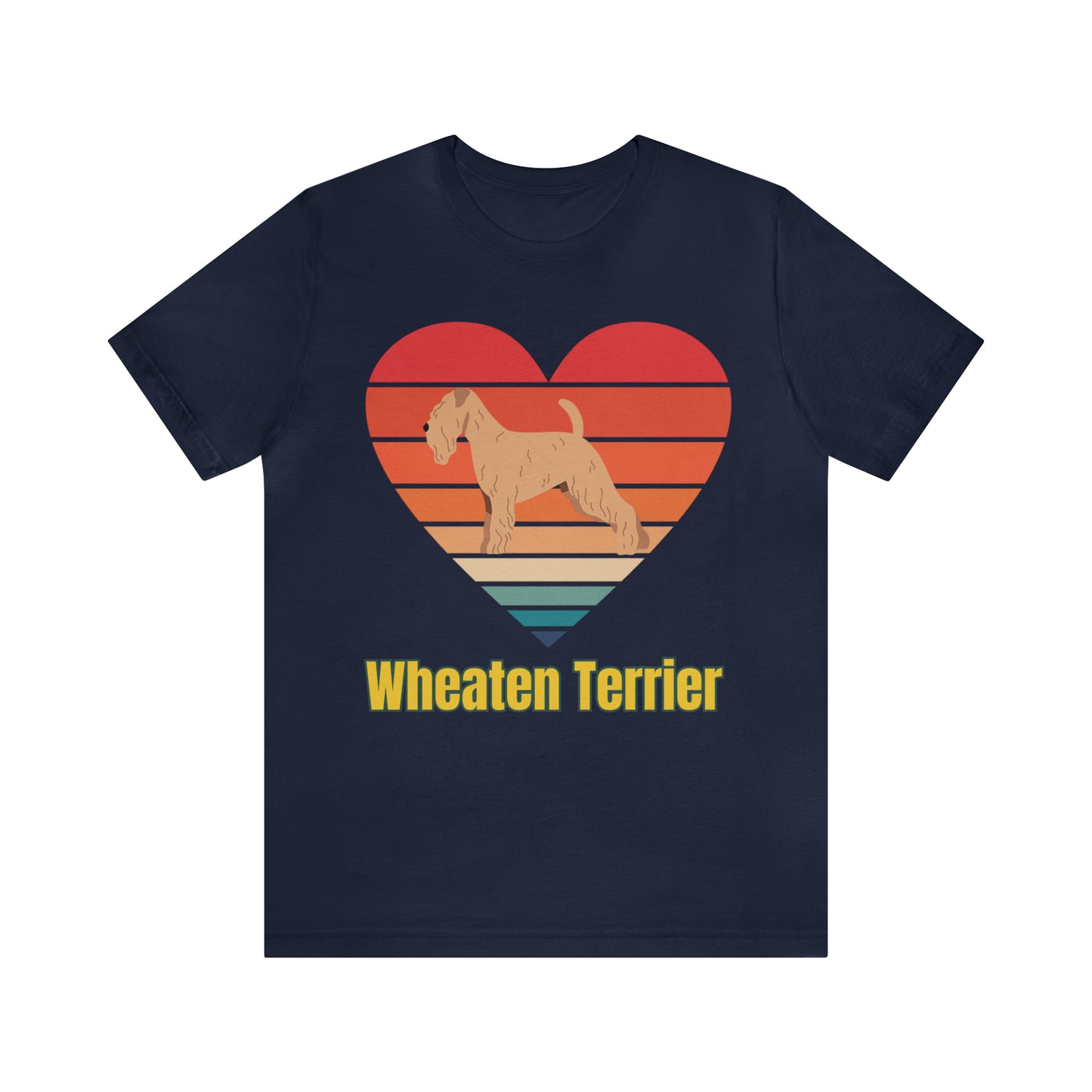 Wheaten Terrier Sunset Retro, Wheaten Lovers, Wheaten Terrier dog T-Shirt, Soft Coaten Wheaten Terrier Shirt, Love My Wheaten Terrier