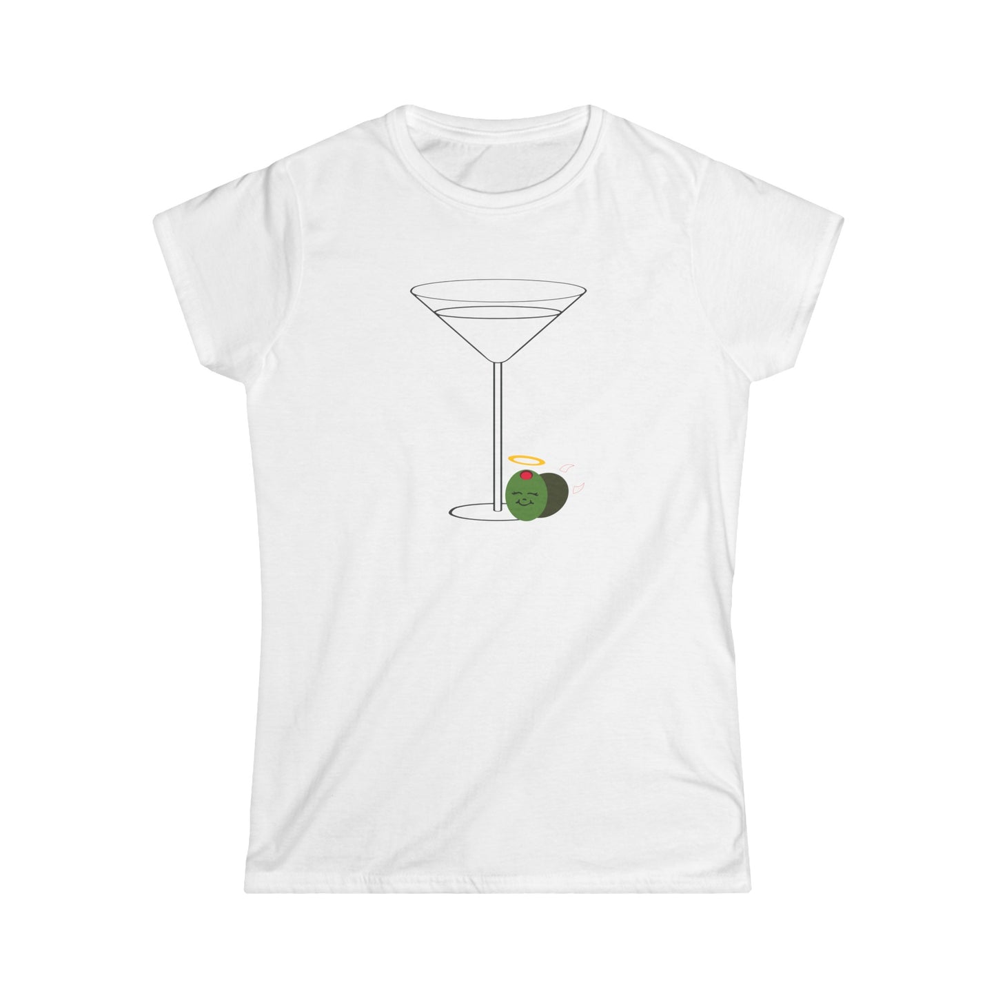 Martini Angel & Devil / Sexy T-shirt / Women's Softstyle Tee