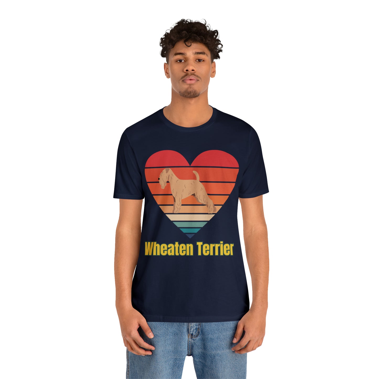 Wheaten Terrier Sunset Retro, Wheaten Lovers, Wheaten Terrier dog T-Shirt, Soft Coaten Wheaten Terrier Shirt, Love My Wheaten Terrier