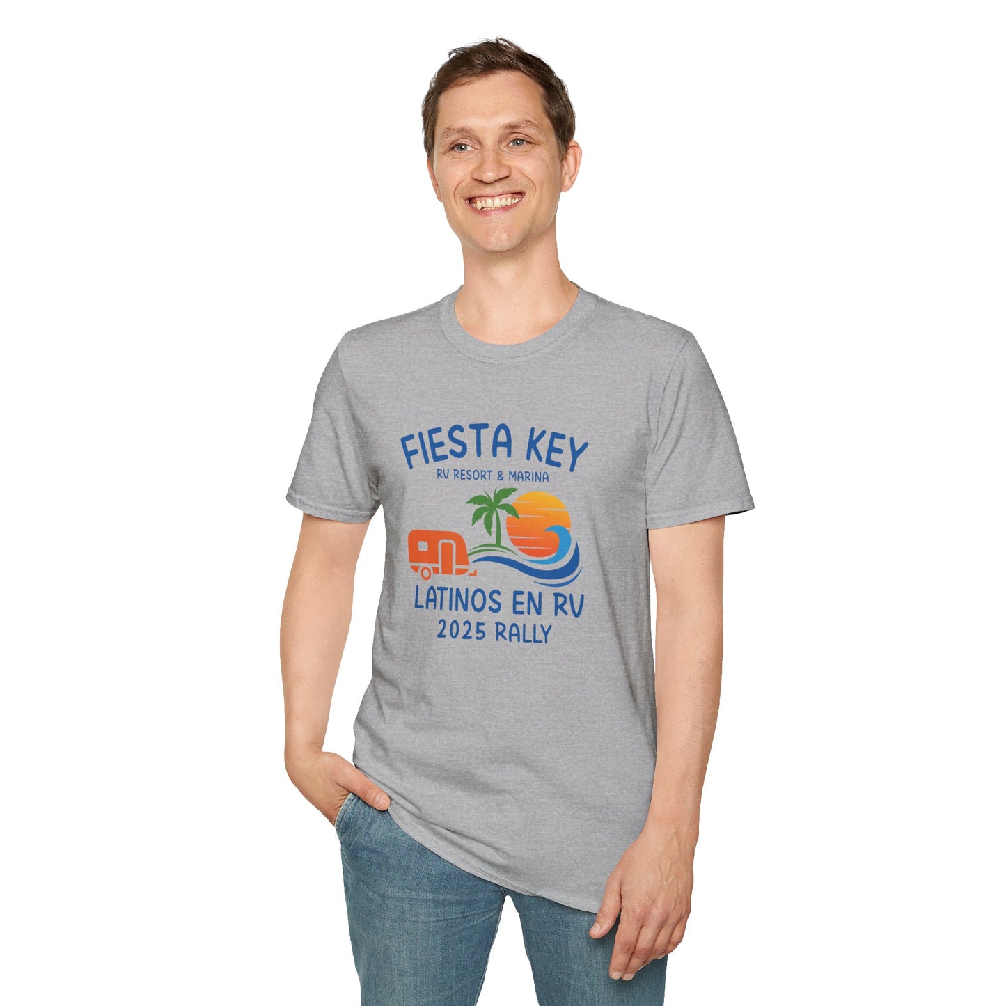 Fiesta Key Latinos en RV Rally 2025 Trailer / T-Shirt Unisex
