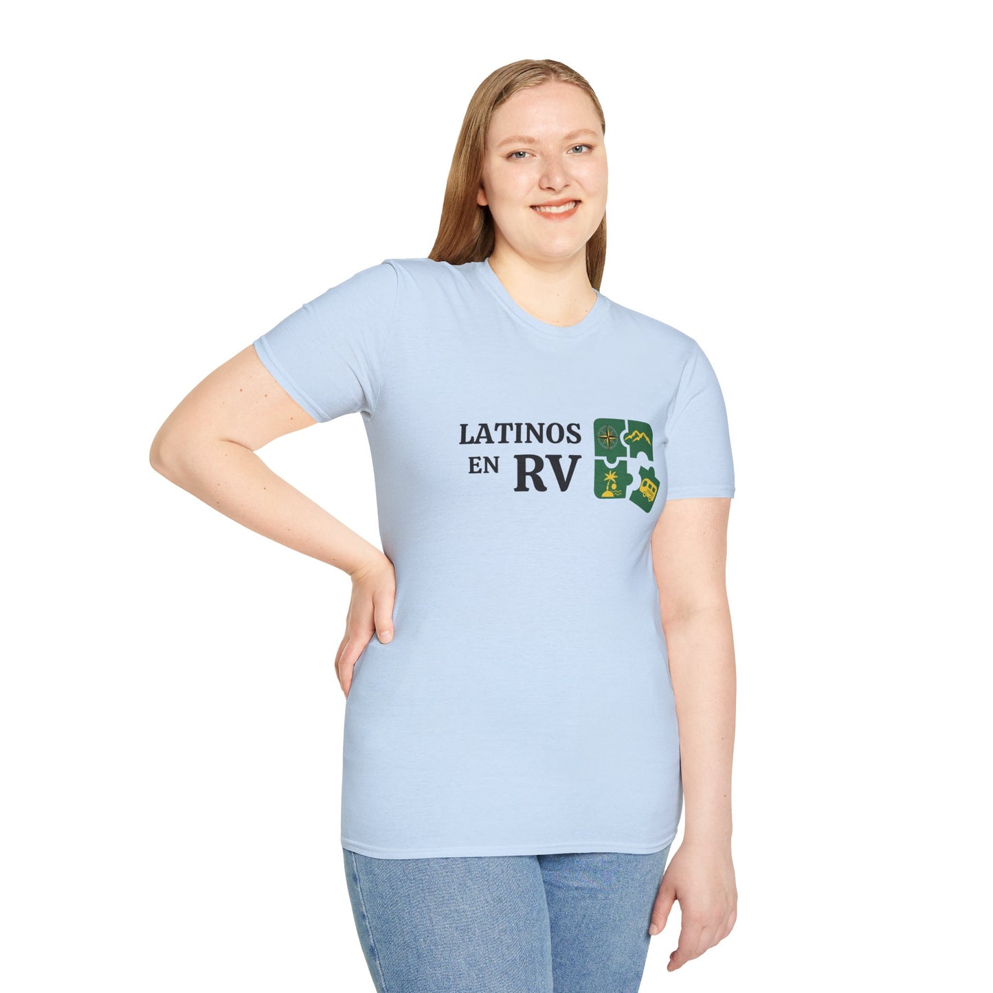 Latinos en RV....... Unisex Softstyle T-Shirt