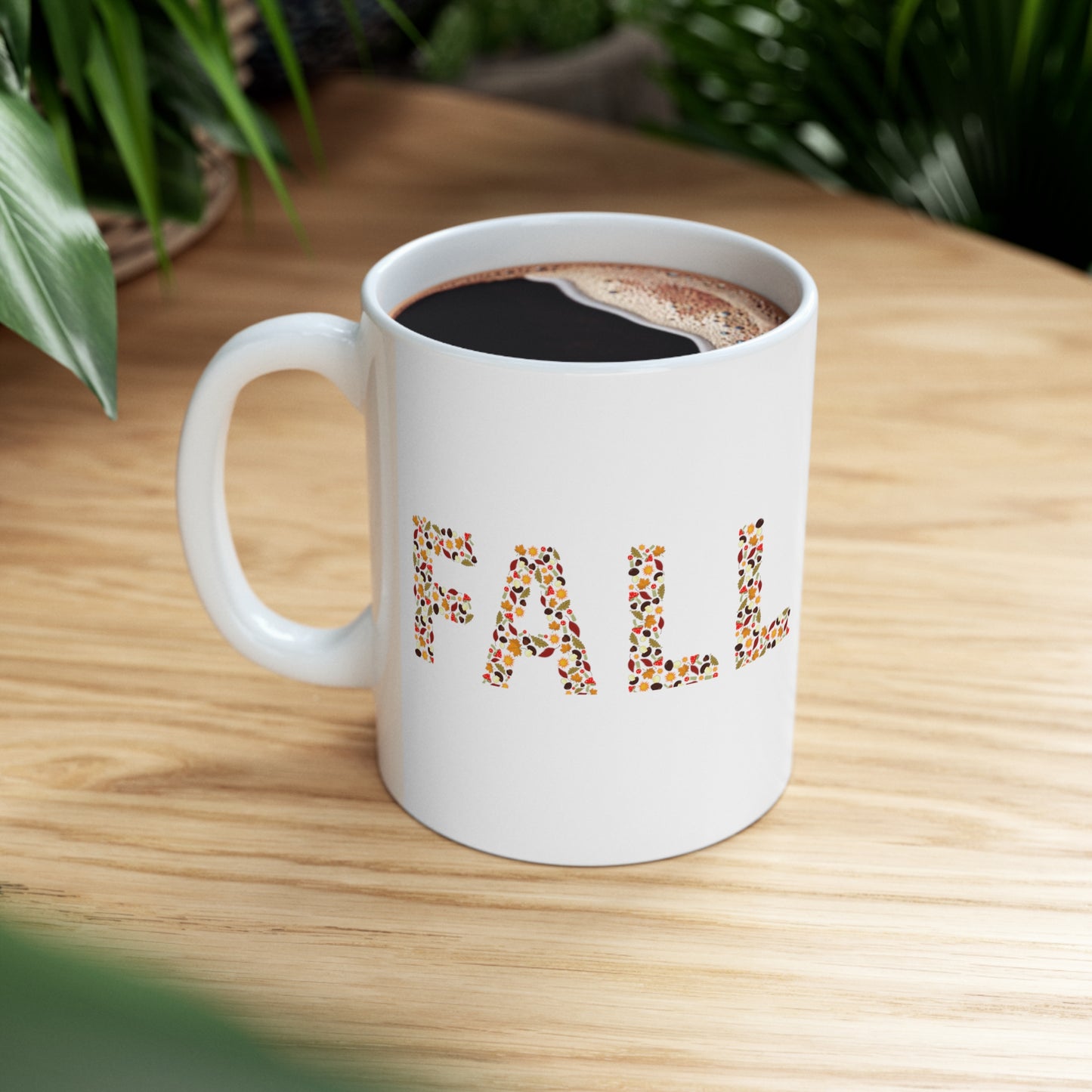 FALL Coffee Mug, Welcome Fall, Ceramic Mug 11oz