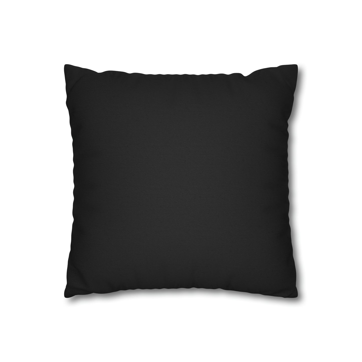 HELLO FALL!!  Falling Leaves, Black Spun Polyester Square Pillow Case