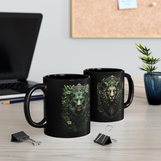 Lion Majestic King, 11oz Black Mug