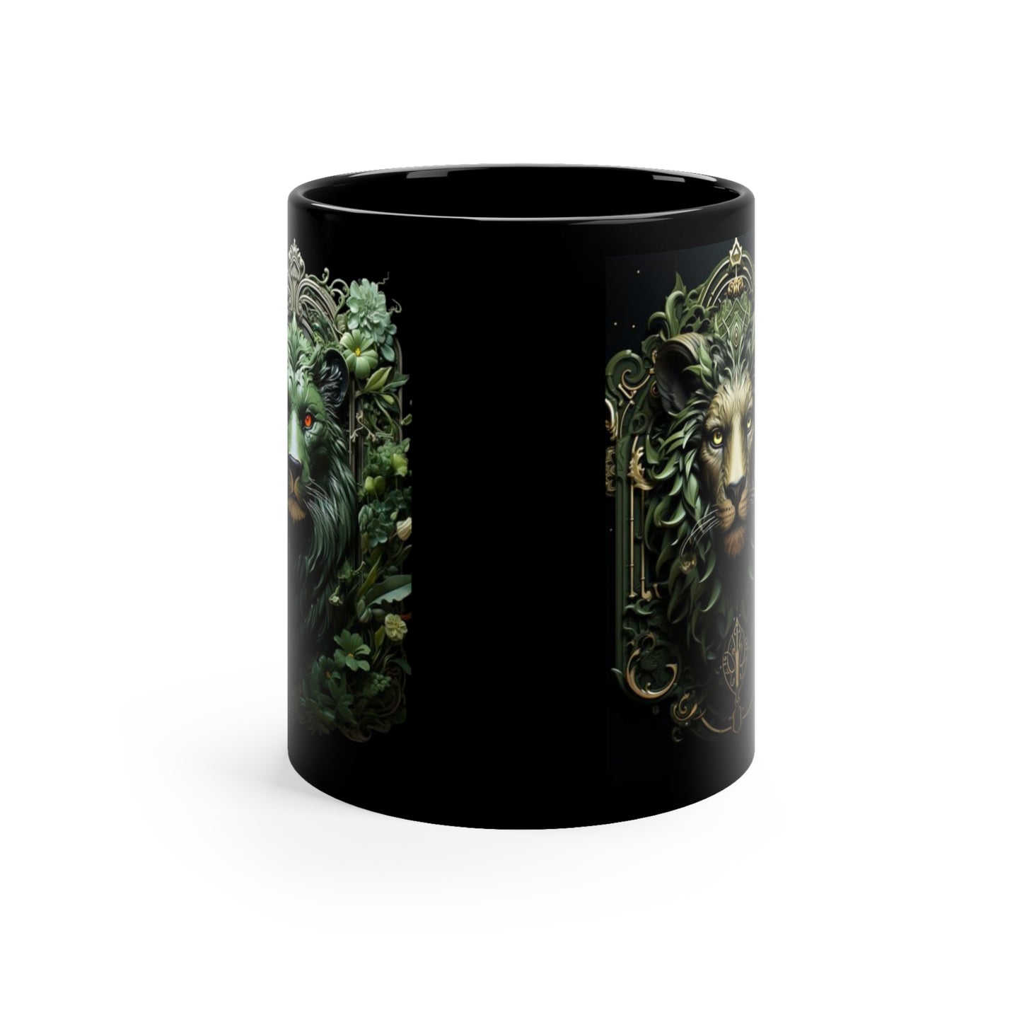 Lion Majestic King, 11oz Black Mug