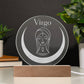 Virgo - Placa de Acrílico Grabada