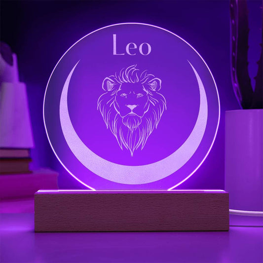 Leo - Placa de Acrílico Grabada