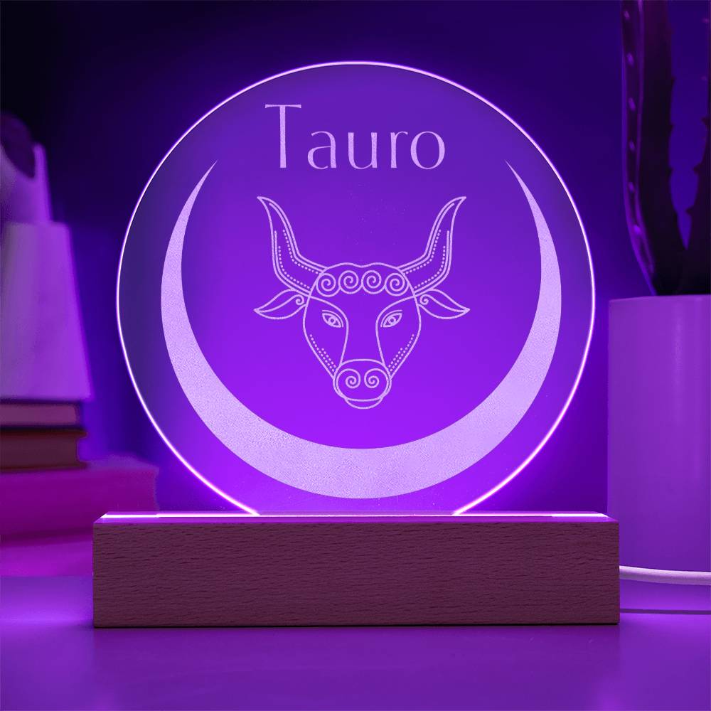 Tauro - Placa de Acrílico Grabada