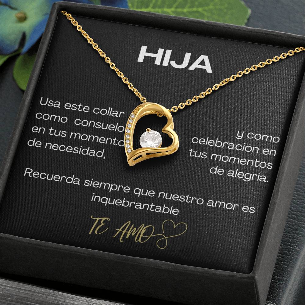 HIJA / Collar Amor Eterno / Amor Inquebrantable