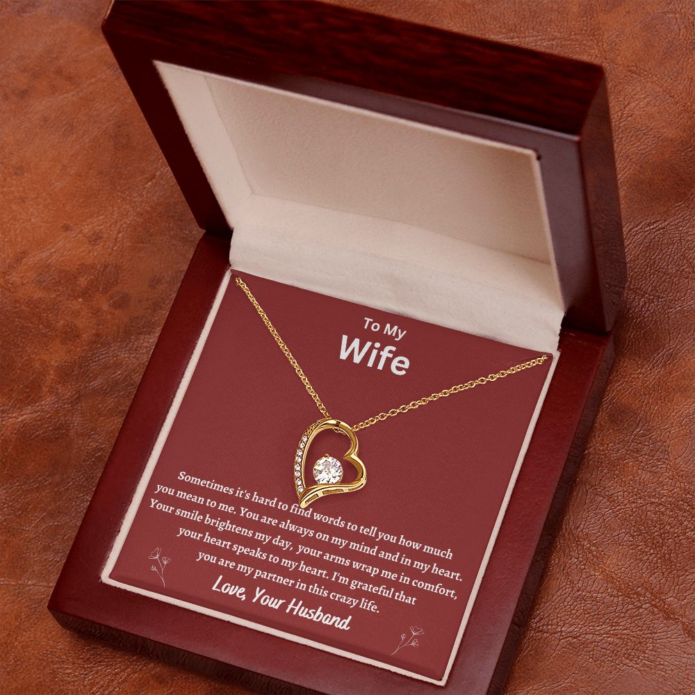 To My Wife Forever Love Necklace