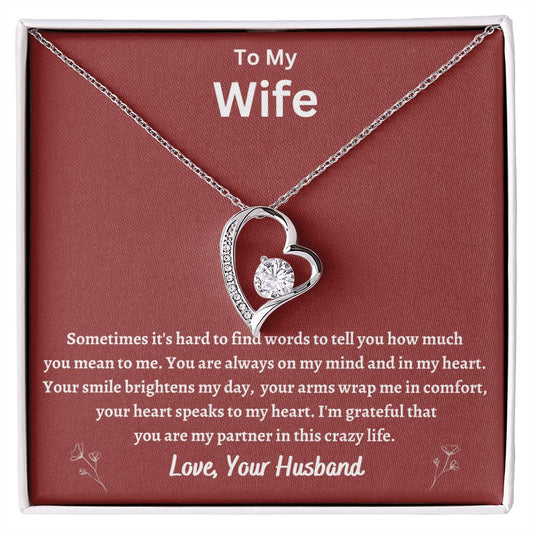 To My Wife Forever Love Necklace