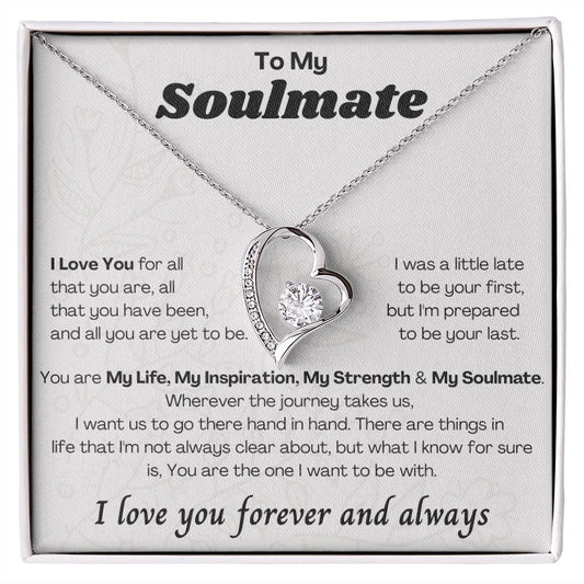 To My Soulmate Forever Love Necklace