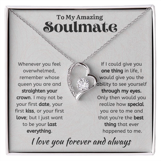 To My Amazing Soulmate Forever Love Necklace