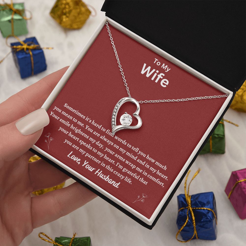To My Wife Forever Love Necklace