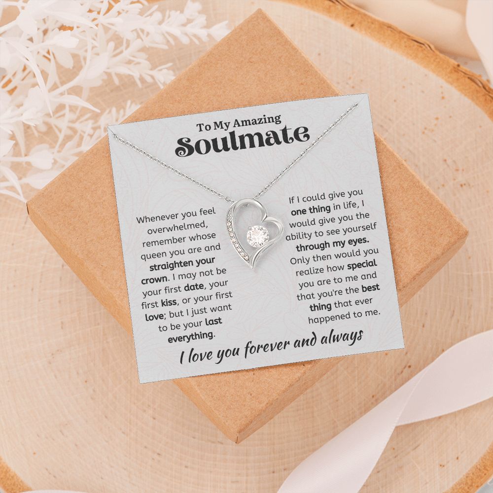 To My Amazing Soulmate Forever Love Necklace