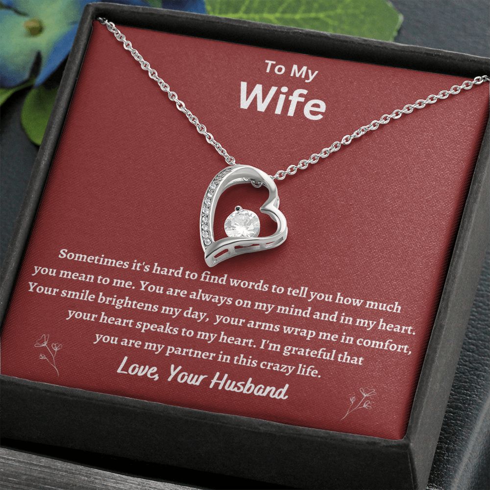 To My Wife Forever Love Necklace